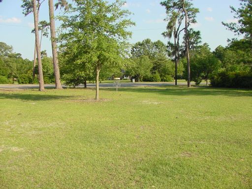 View of Alternate Hole #1 (#10) at Park Circle Disc Golf Course.