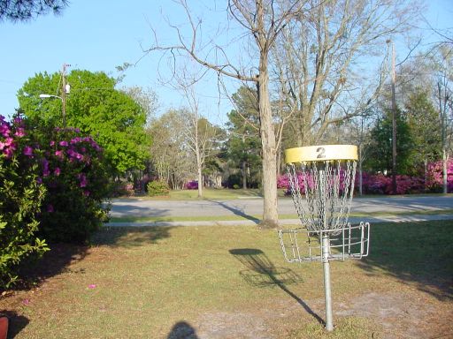 Alternate Basket for Hole #2 (#11) at Park Circle Disc Golf Course.