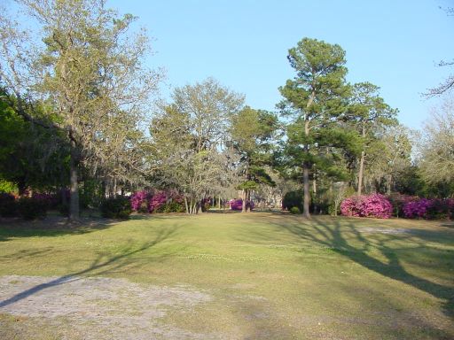Fairway view of Hole #3 (#12) at Park Circle Disc Golf Course.